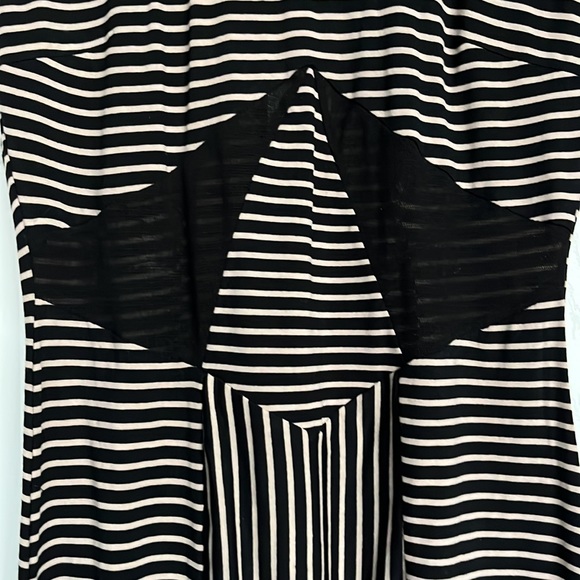 Black/white with mesh detailing dress - Picture 2 of 4